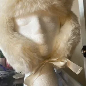 Accessories | Nobis Faux Fur Trapper Hat In Cream | Poshmark display picture 1